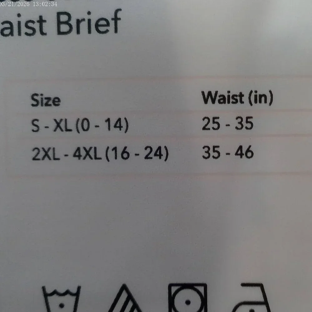 SHAPERMINT Essentials (3) Pairs Seemless Stretch Mid-Waist Brief 2X-4X 16-24_5